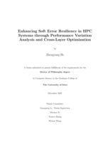 Enhancing soft error resilience in HPC systems through performance variation analysis and cross-layer optimization