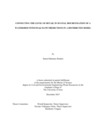 Connecting the level of detail in spatial discretization of a watershed with peak flow predictions in a distributed model
