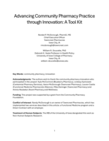 Advancing Community Pharmacy Practice through Innovation: A Tool Kit