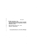 Characteristics of newly hired teachers related to selected variables of school districts in Iowa