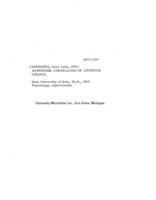 Autonomic correlates of attitude change