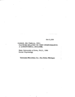 Factors related to test performance: a longitudinal analysis