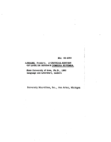 A critical edition of Lope de Rueda's Comedia Eufemia