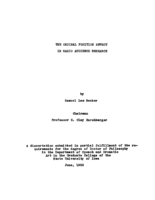 The ordinal position effect in radio audience research