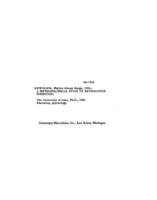 A methodological study of retroactive inhibition