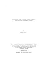 A comparative study of certain language skills in male and female kindergarten children
