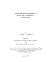 A trend analysis of time scores in mental test performance of schizophrenics