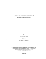 A study of the adolescent's conception of the nature of scientific knowledge