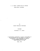 W.B. Yeats' literary use of certain Anglo-Irish Augustans
