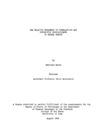The relative frequency of correlations and opposition phonologiques in modern French