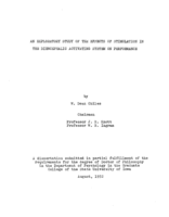 An exploratory study of the effects of stimulation in the diencephalic activating system on performance