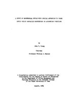 A study of secretarial duties with special attention to those duties which emphasize bookkeeping or accounting functions