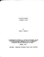 William Faulkner: a thematic study