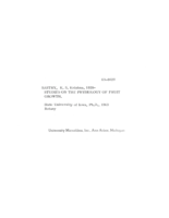 Studies on the physiology of fruit growth