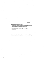 Economic structure of the specialized educational centers of U.S.A