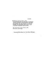 An investigation of the relationships among reading achievement, reading readiness, and the ability to match within and between the visual and auditory sensory modalities