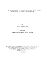 An investigation of some nitrides and lower oxides of samarium, europium, and ytterbium