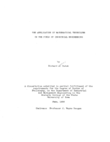 The application of mathematical techniques in the field of industrial engineering