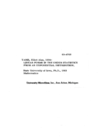 Linear forms in the order statistics from an exponential distribution