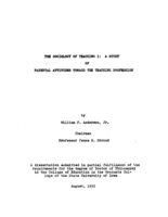 The sociology of teaching I: A study of parental attitudes toward the teaching profession