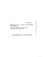 A study of the writing of numerals