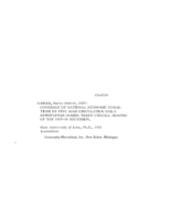 Coverage of national economic conditions by five mass circulation daily newspapers during three crucial months of the 1957-58 recession