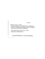 An analysis of patterns of communication of certain central staff members in selected school systems