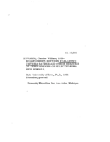 Relationships between Evaluative Criteria ratings and other measures of effectiveness of selected Iowa high schools