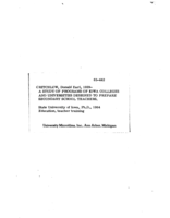 A study of programs of Iowa colleges and universities designed to prepare secondary school teachers