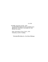 An investigation of off-campus elementary student teaching in the state of Iowa