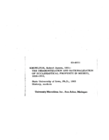 The disamortization and nationalization of ecclesiastical property in Mexico, 1856-1910