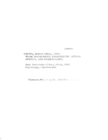Work decrement, kinesthetic after-effect, and personality