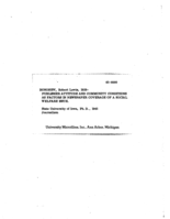 Publisher attitude and community conditions as factors in newspaper coverage of a social welfare issue