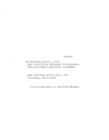 The effects of response familiarization on paired-associate learning