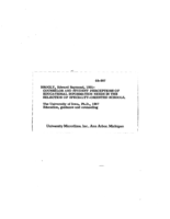 Counselor and student perceptions of educational information needs in the selection of speciality-oriented schools
