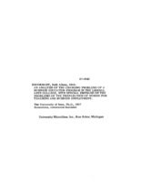 An analysis of the changing problems of a business education program in the liberal arts college, with special emphasis on the problems of the preparation of women for teaching and business employment