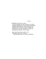 An evaluation of the federally reimbursed distributive education programs in Iowa high schools with specific reference to the evaluative guides as developed by the national study of secondary school evaluation