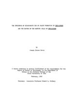 The influence of bicarbonate ion on colony formation of Pediastrum and the nature of the resting cells of Pediastrum, by Joseph Steven [!] Davis