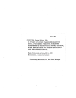 A study of office training programs for data-processing personnel in selected businesses in metropolitan Denver, Colorado, with implications for business education in the secondary schools