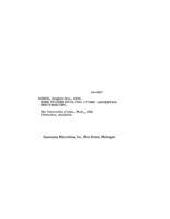Some studies involving atomic absorption spectroscopy