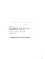 Four parameter coincidence studies of the reaction Li⁶ Li⁶, [alpha]) 2[alpha]