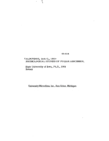 Physiological studies of foliar abscission
