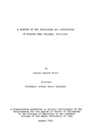 A history of the curriculum and instruction of William Penn College, 1873-1954