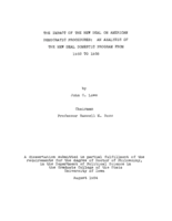 The impact of the New Deal on American democratic procedures: an analysis of the New Deal domestic program from 1933 to 1938