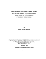 A study of the high school course in general business with particular reference to the public secondary schools of Iowa and to the preparation of teachers of general business