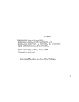 Intermolecular interactions and infrared spectra. I. Theory. II. Crystalline hydrogen halide spectra