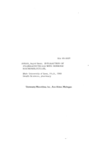 Interaction of pharmaceuticals with nonionic macromolecules