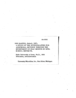 A study of the potentialities for additional revenue through the investment of idle moneys by Iowa school districts