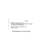 A double dispersion relation for a class on nonlocal potentials