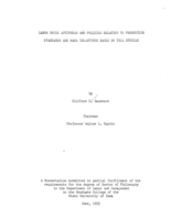 Labor union attitudes and policies relating to production standards and wage incentives based on time studies